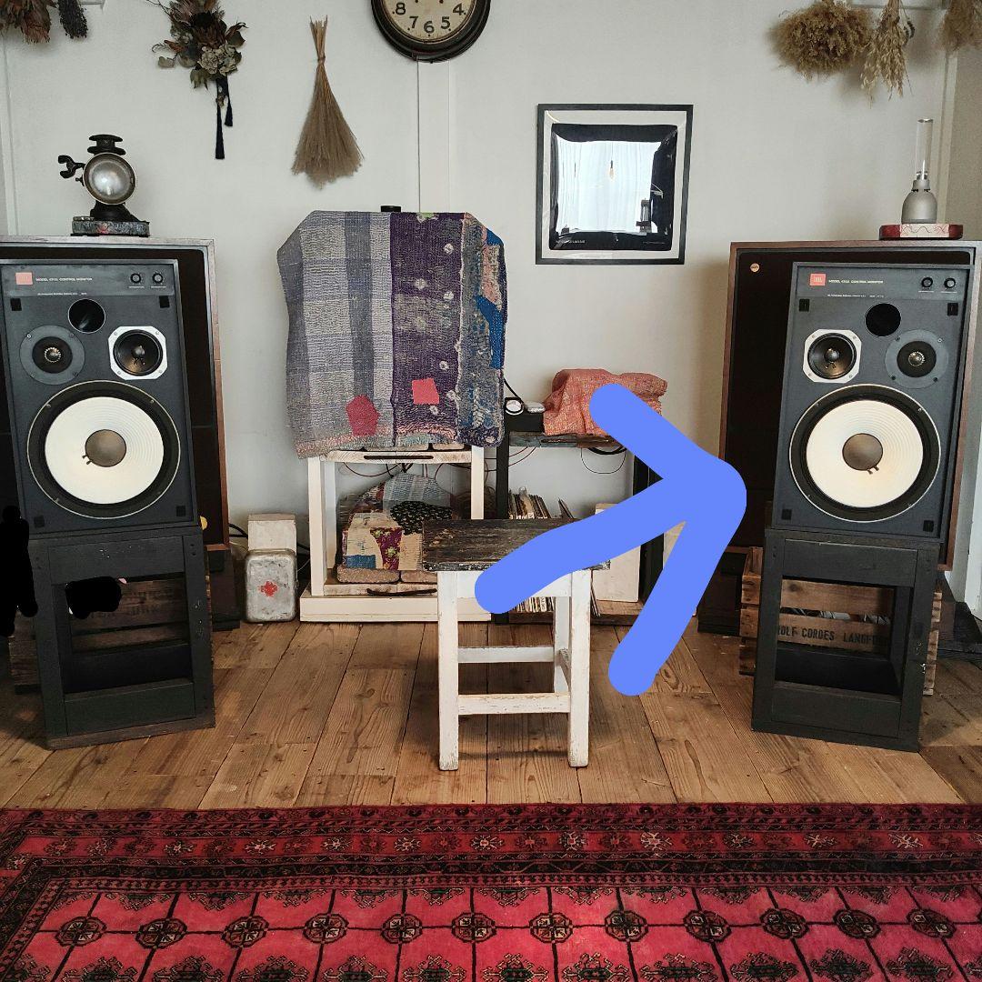 【状態良】 JBL 4312A スピーカー 右側とスピーカーケーブル2種類セット