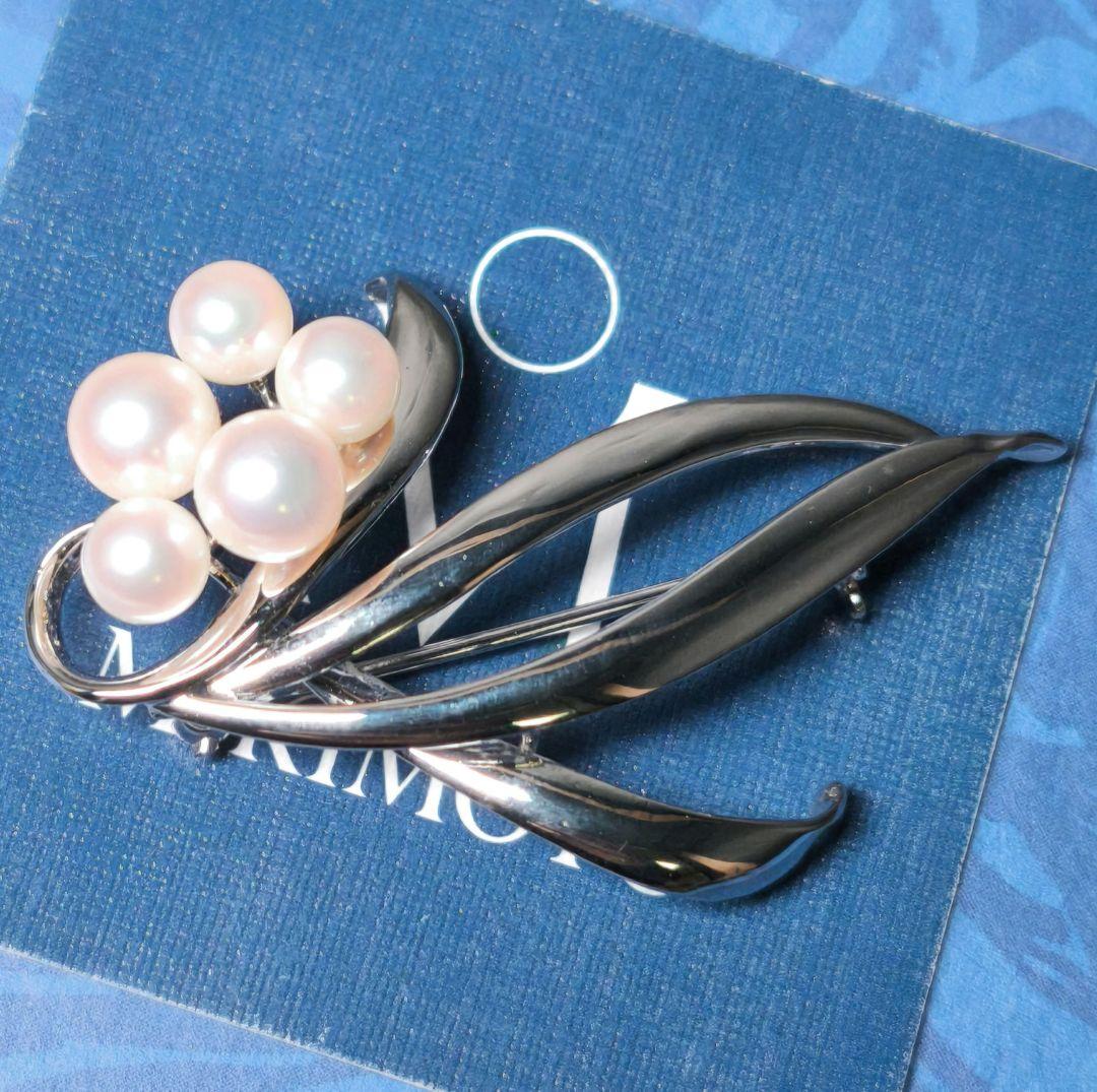 【美品 最高級!!】ミキモト ブローチ パール フォーマル 正規品 皇室御用達