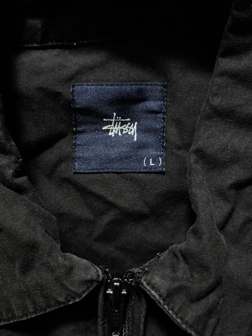OLDSTUSSY つなぎ 黒 Lサイズ