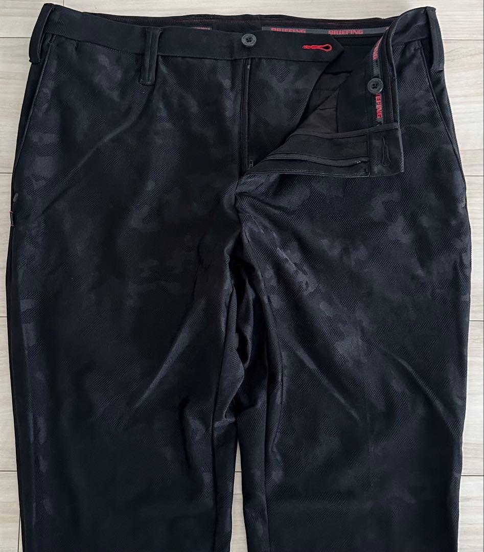 ブリーフィング ゴルフ カモフラ/迷彩柄ベーシックモデルパンツ　ブラック