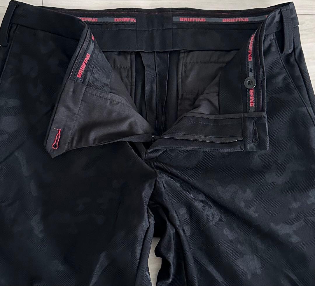 ブリーフィング ゴルフ カモフラ/迷彩柄ベーシックモデルパンツ　ブラック