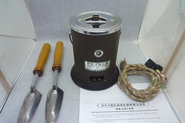 美品　タキイ和裁電化鏝　和裁こて 　和裁コテ　鏝２本付 No.4