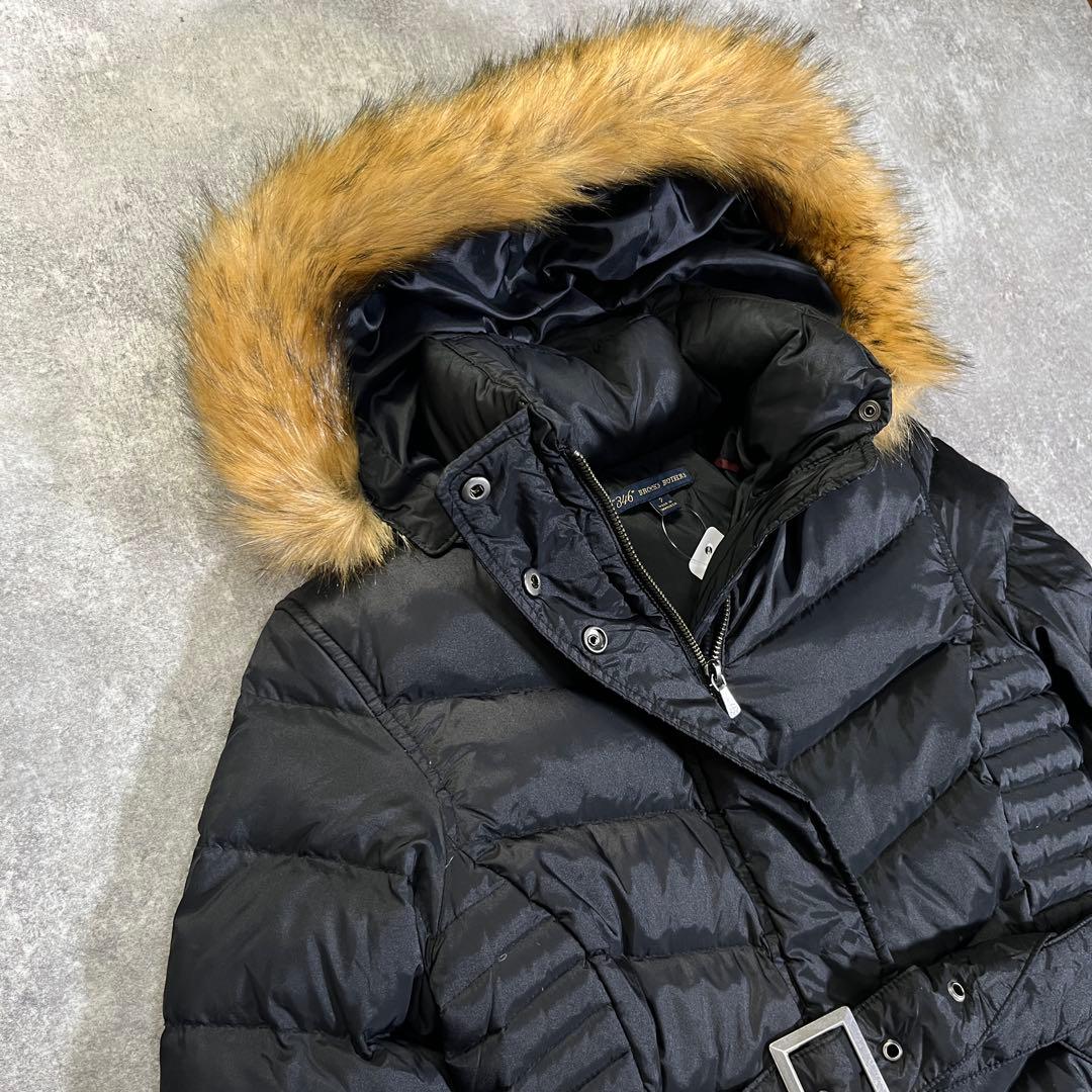 極美品 BROOKS BROTHERS ダウンコート　ファー　２　ダウン80%