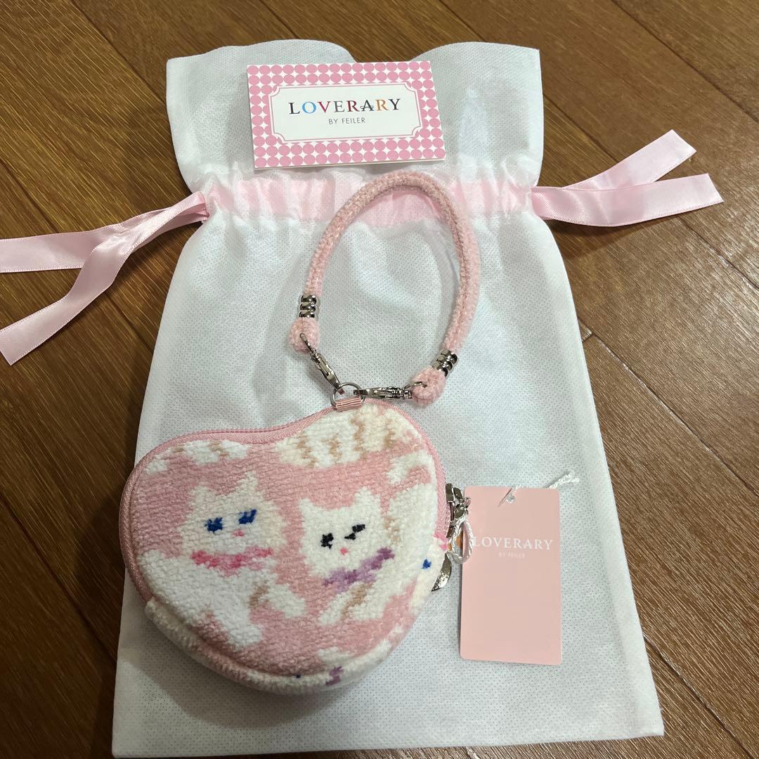 は*ち様 フェイラー FEILER LOVERARY モフモフネコチャン　ハート