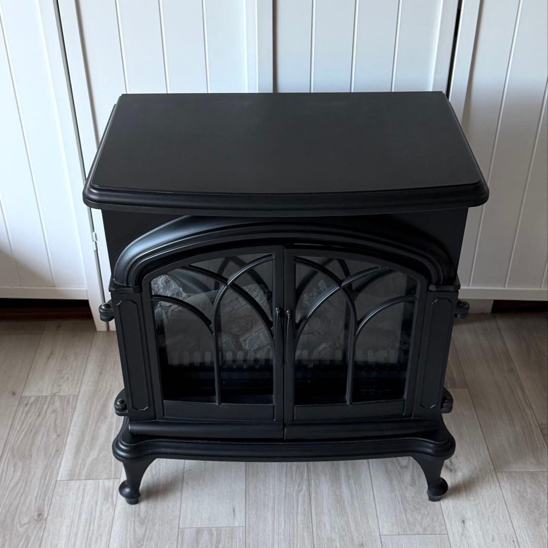 美品 ワイド暖炉型ファンヒーター 2018年 BLT-999B-3-BK ニトリ