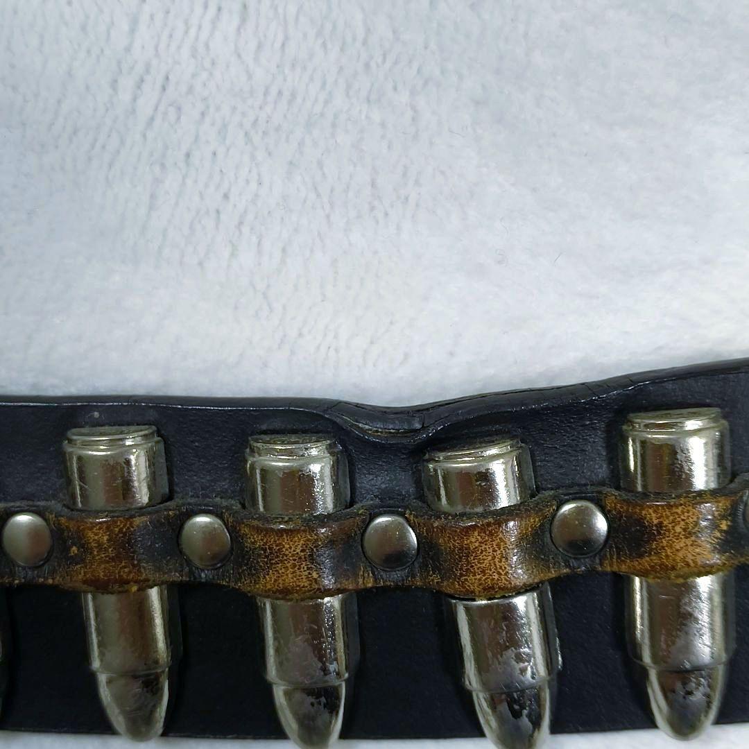 ハーレーダビッドソン　ベルト　バックル　ドクロ　レザー　ブラック