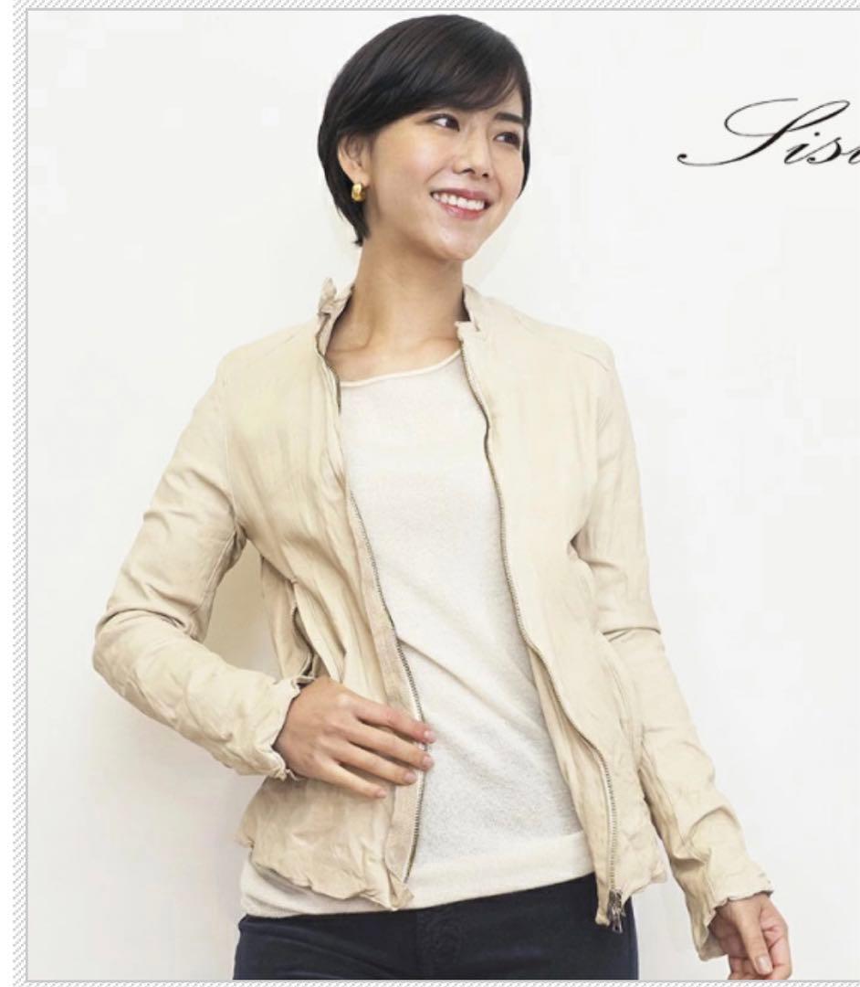 新品未使用　sissiレザー　シングルライダース