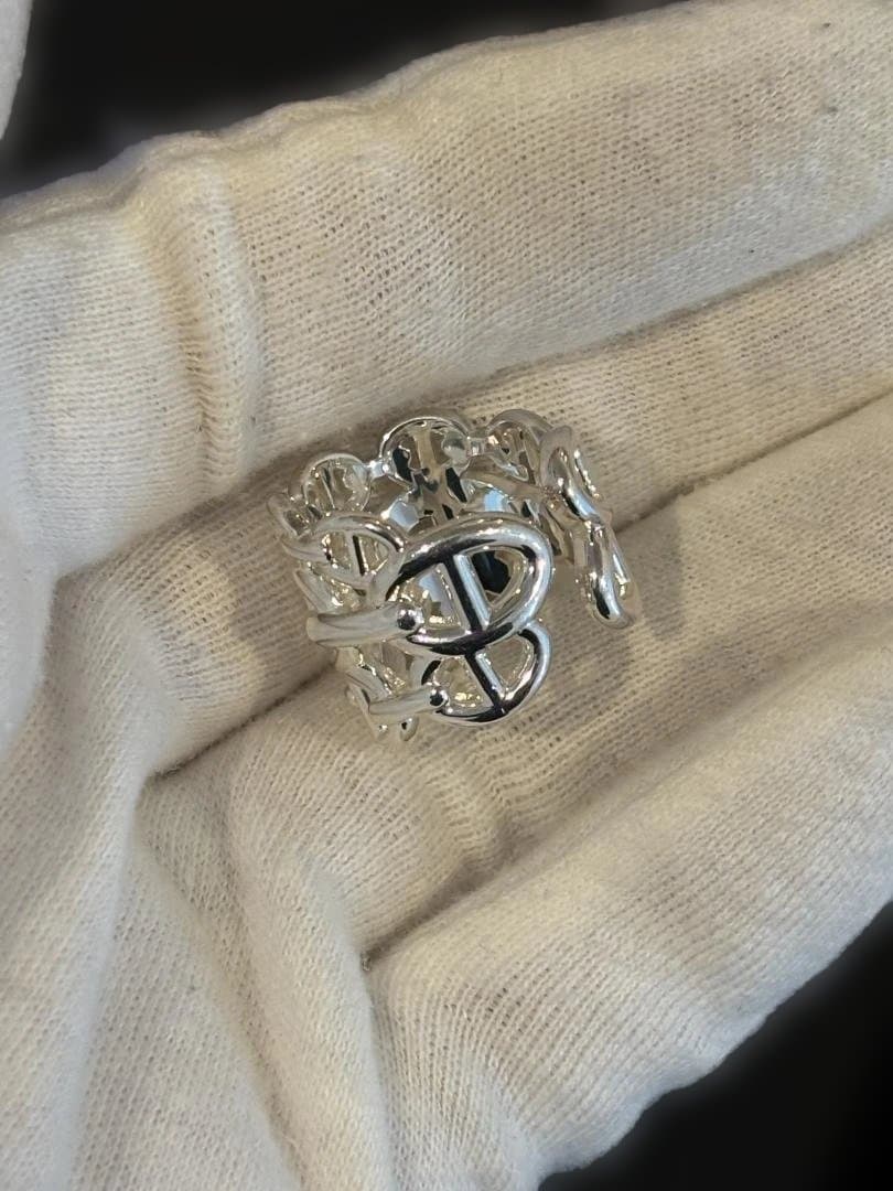 エルメス 50 アンシェネGM シェーヌダンクルリング　指輪