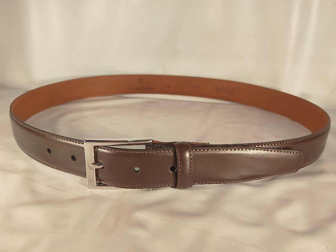 【極美品】ブルックスブラザーズ　高級イタリアンレザーベルト 正規品　イタリア製