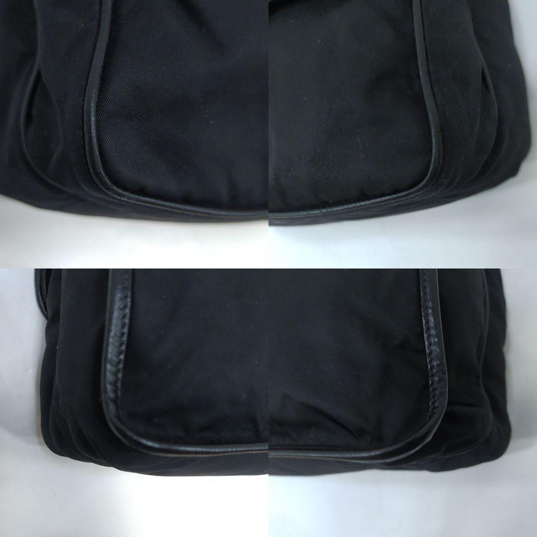 プラダ メッセンジャーバッグ レザー×ナイロン A4可 黒