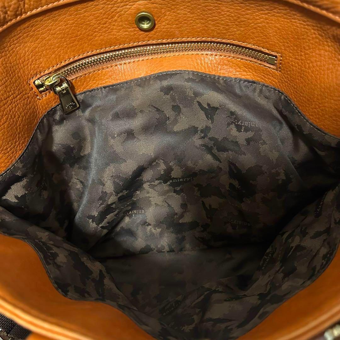 アニアリ　ビジネスバッグ　2way ショルダー　キャメル