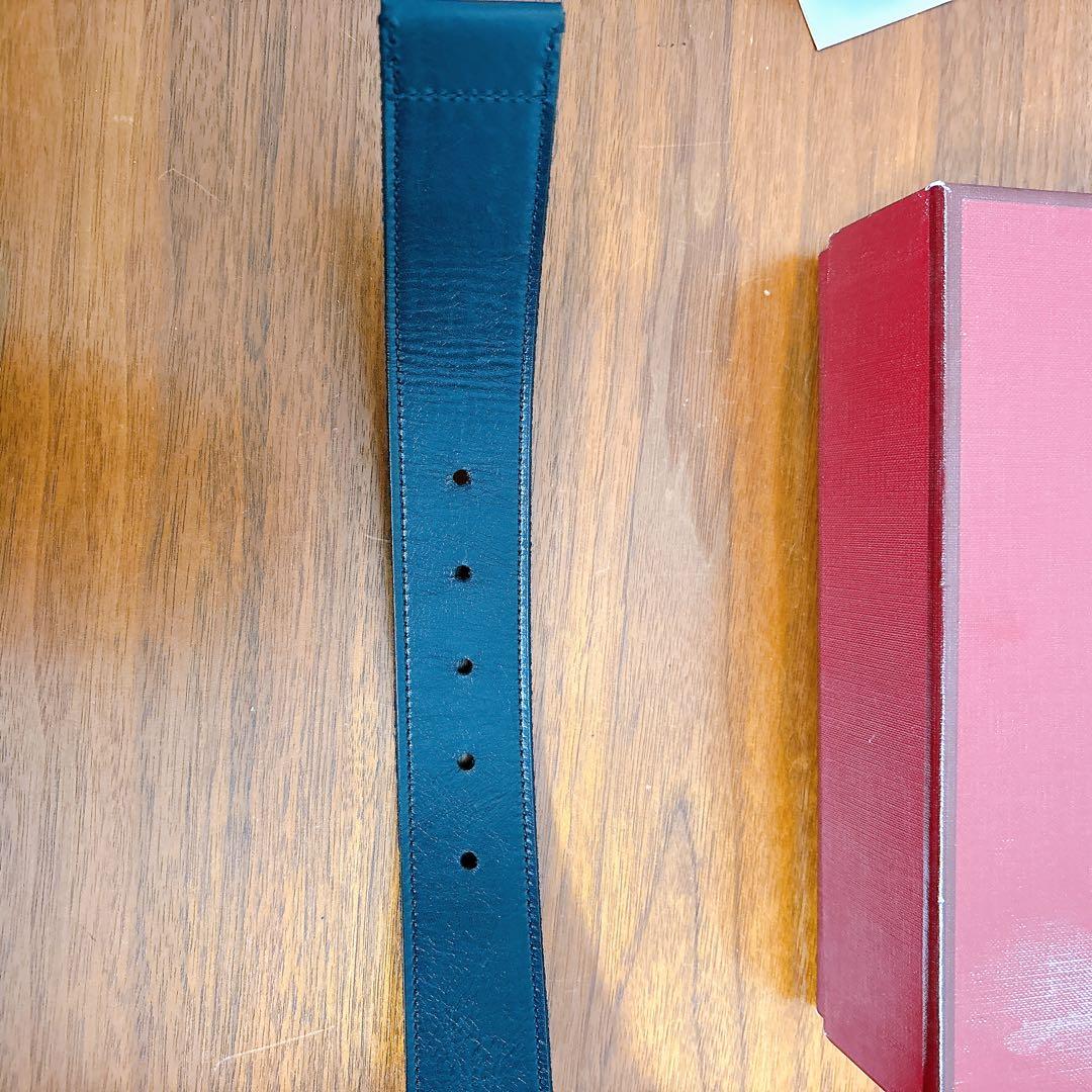 未使用級 BALLY バリー リバーシブル ベルト レザー キャンバス ブラック