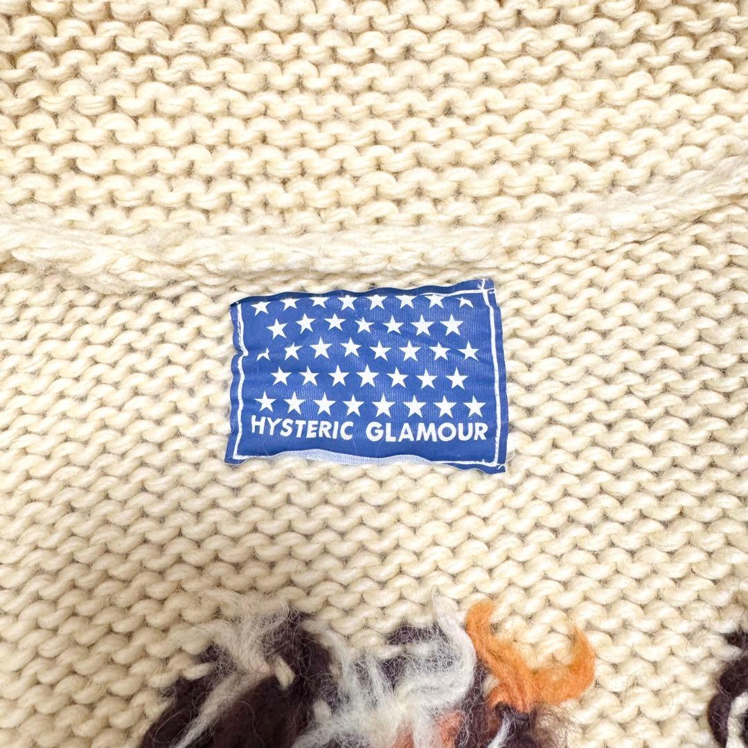 y2k❤️90s HYSTERIC GLAMOUR バンビ ロゴ カウチンニット