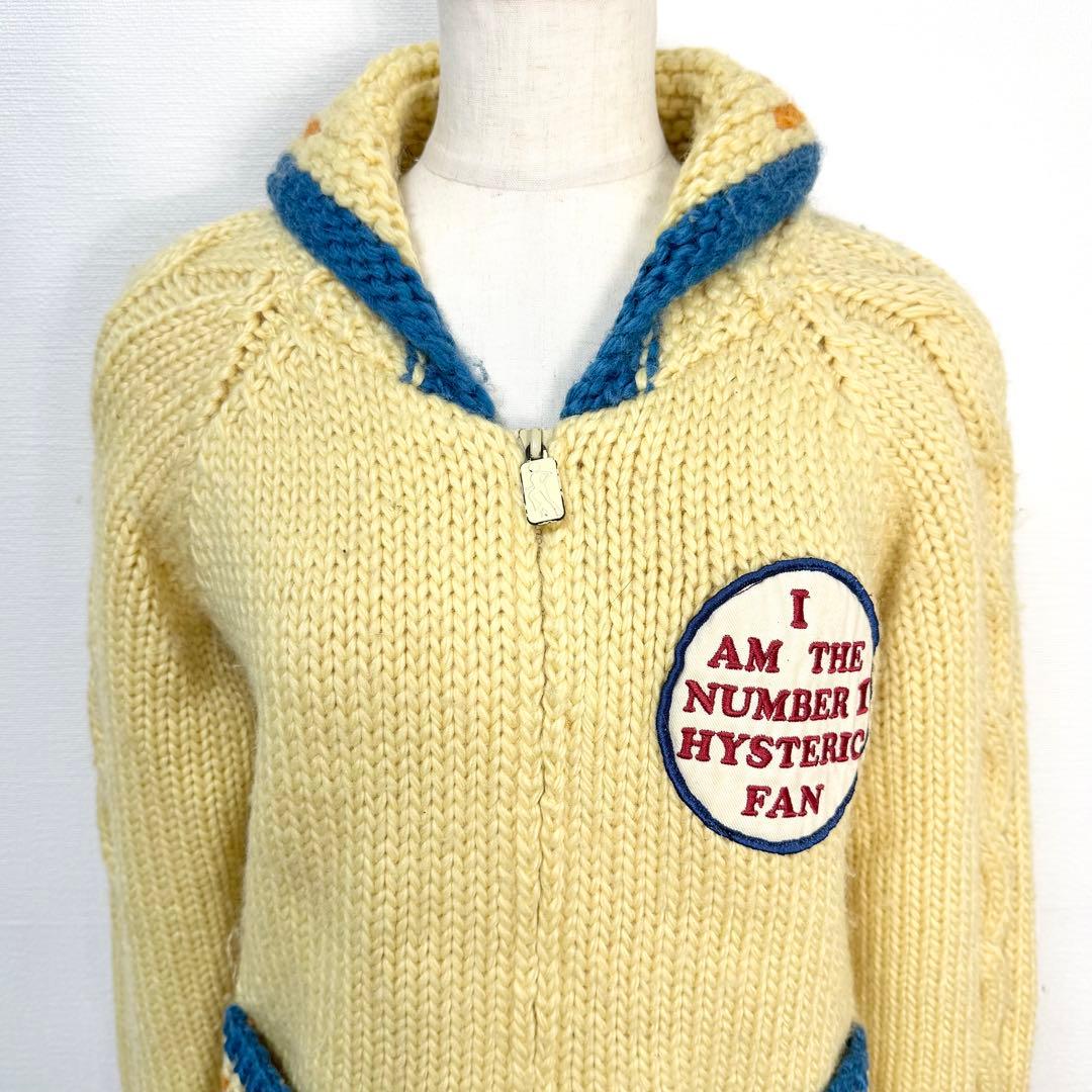 y2k❤️90s HYSTERIC GLAMOUR バンビ ロゴ カウチンニット