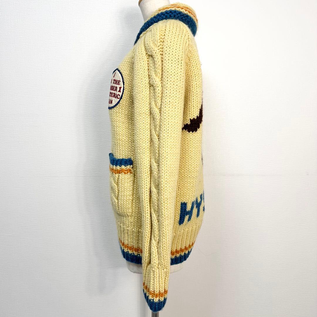 y2k❤️90s HYSTERIC GLAMOUR バンビ ロゴ カウチンニット