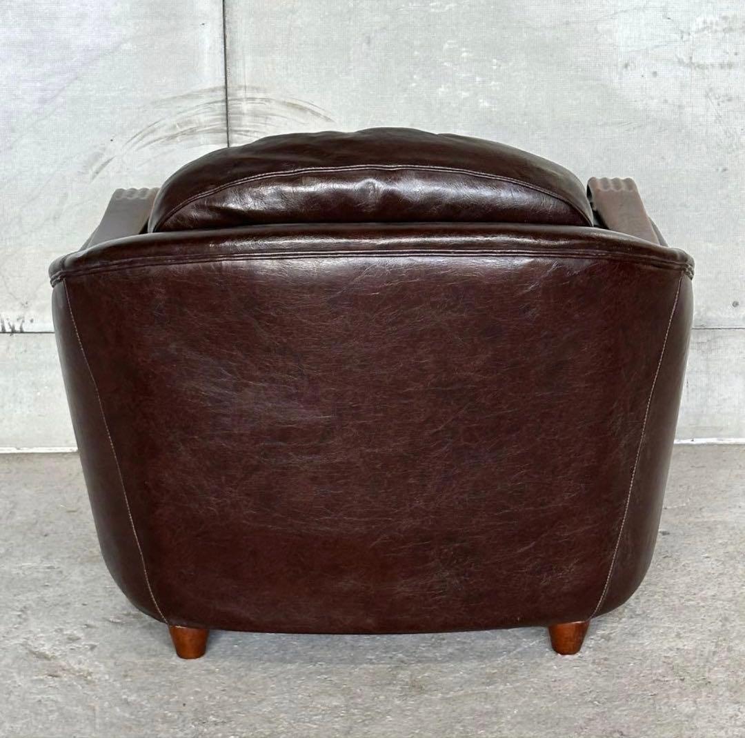 ✦最後の一脚✦マルニ木工 ベルサイユ 本革シングルソファ Mスムース