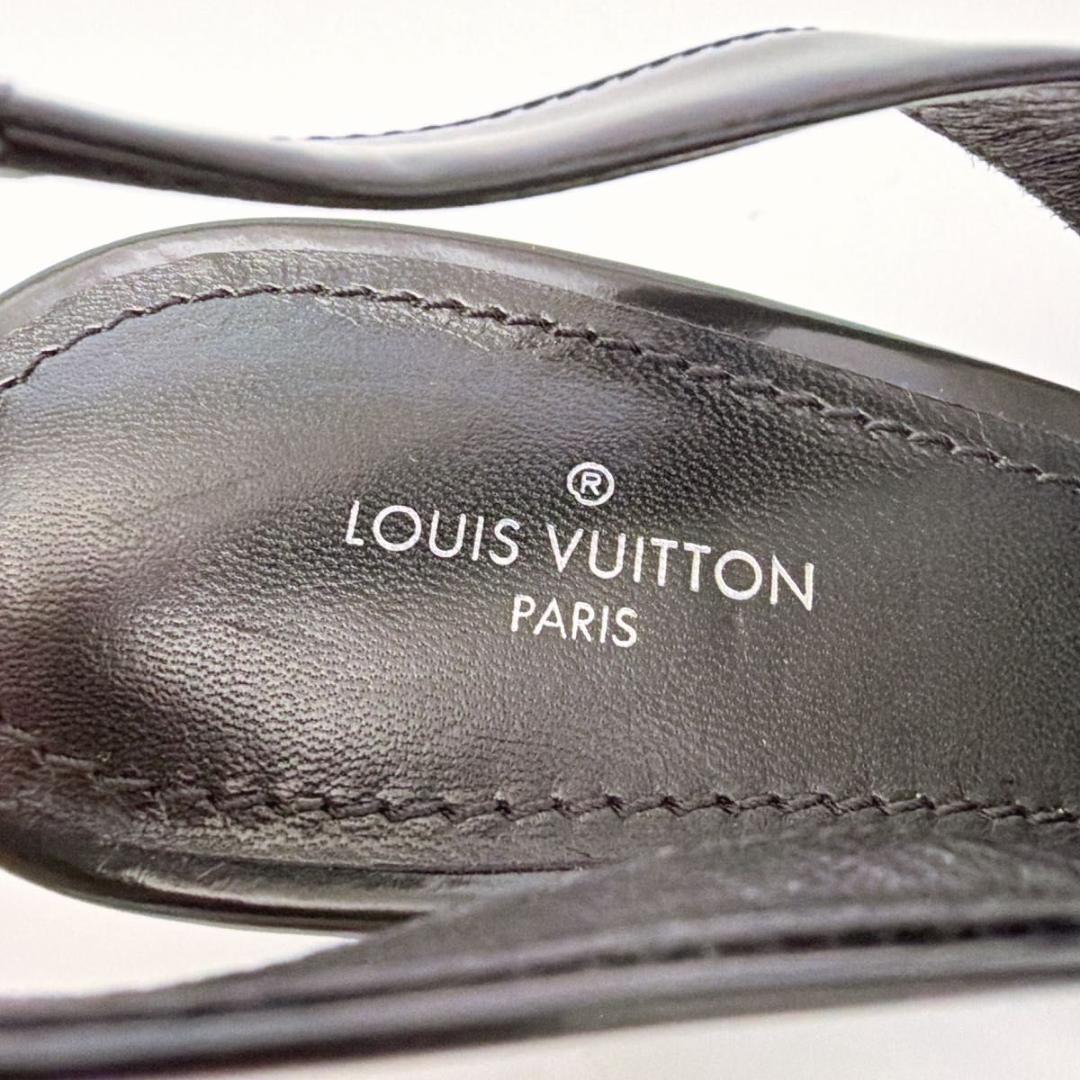 ルイヴィトン パンプス 22〜22.5cm ブラック パテントレザー ハイヒール