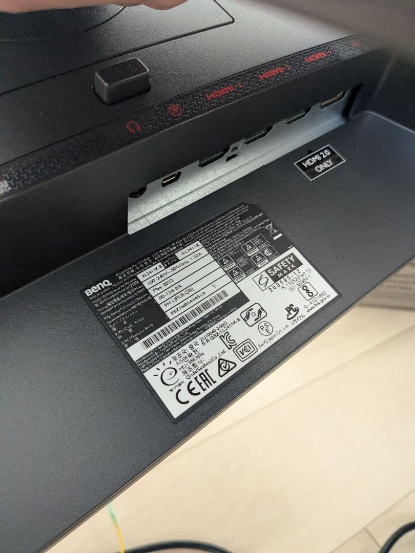 ZOWIE BenQブラック モニター 本体