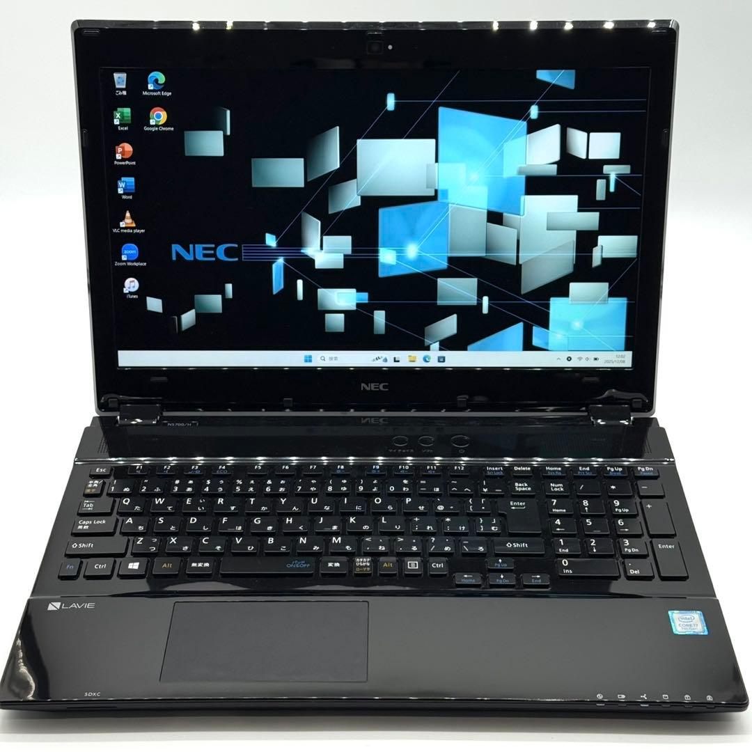 NECノートパソコン Core i7 16GB SSD512 Blu-ray対応