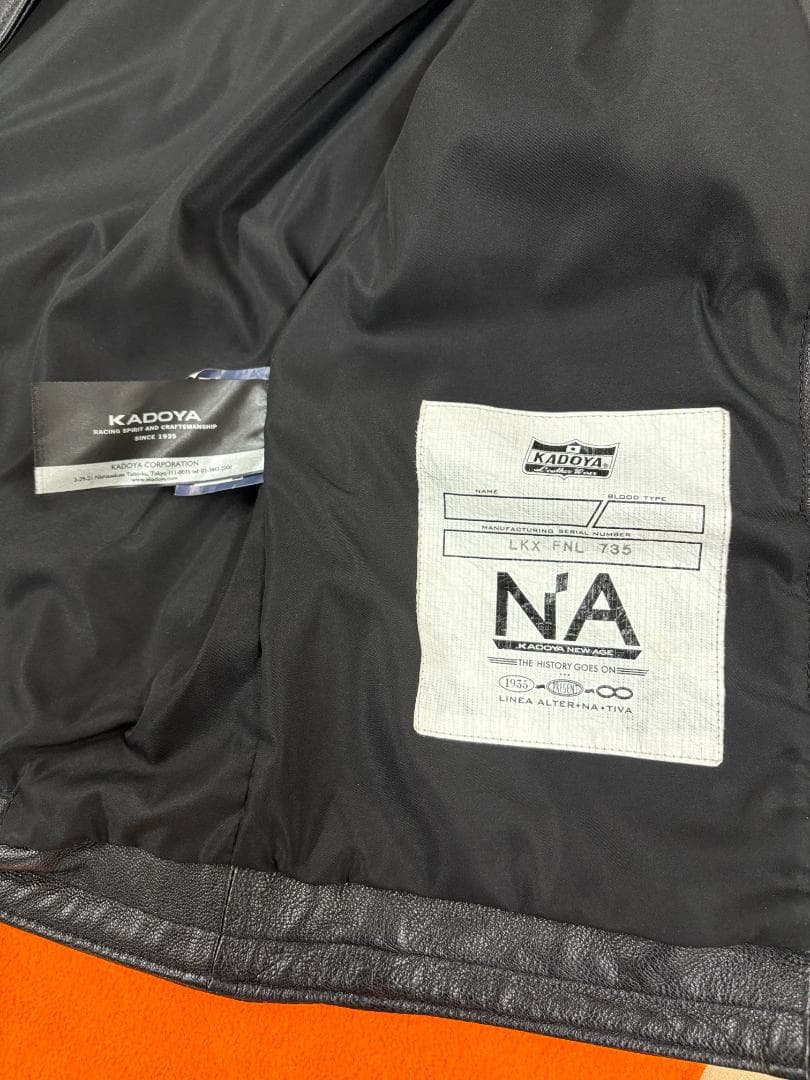 ■KADOYA■ K'S LEATHER■FENNEL　ゴートスキン■L■