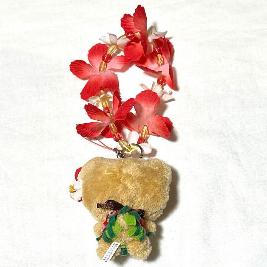 ハローキティ　ご当地キティ　日焼けキティ　トロピカル　ハイビスカス　ストラップ