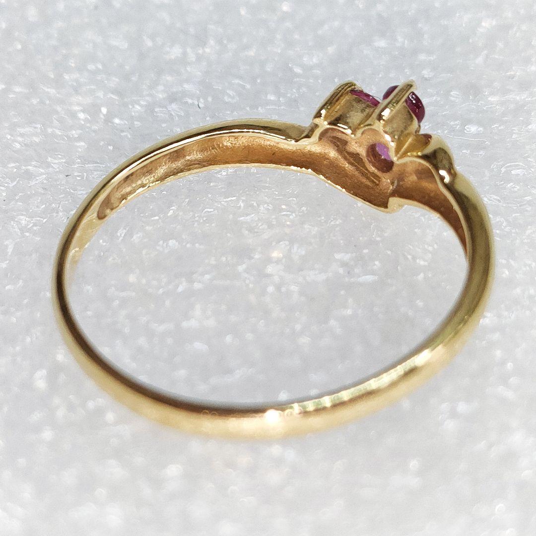 K18 ルビーリング 指輪