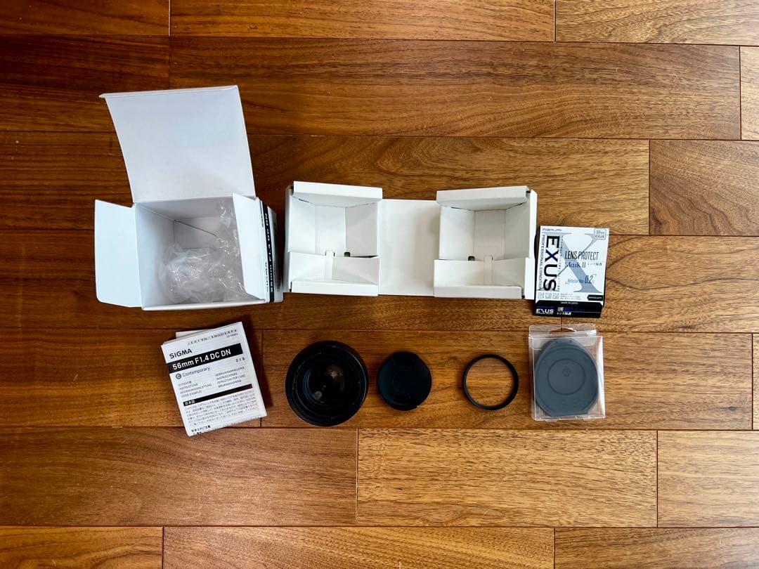 SIGMA 56mm F1.4 DC DN レンズ + フィルター