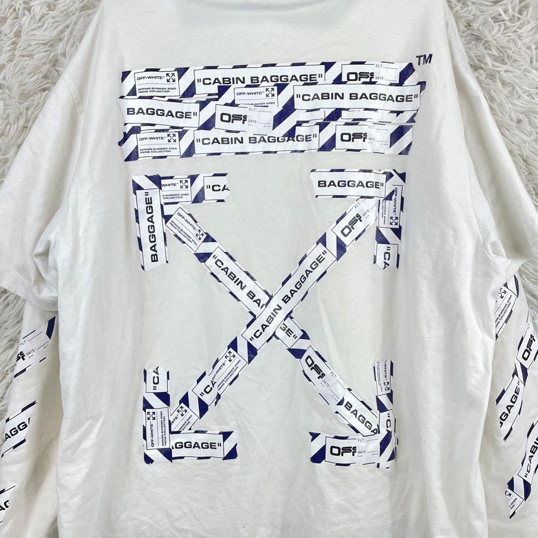 off-white レイヤードパーカー　フーディー　XL相当　ホワイト