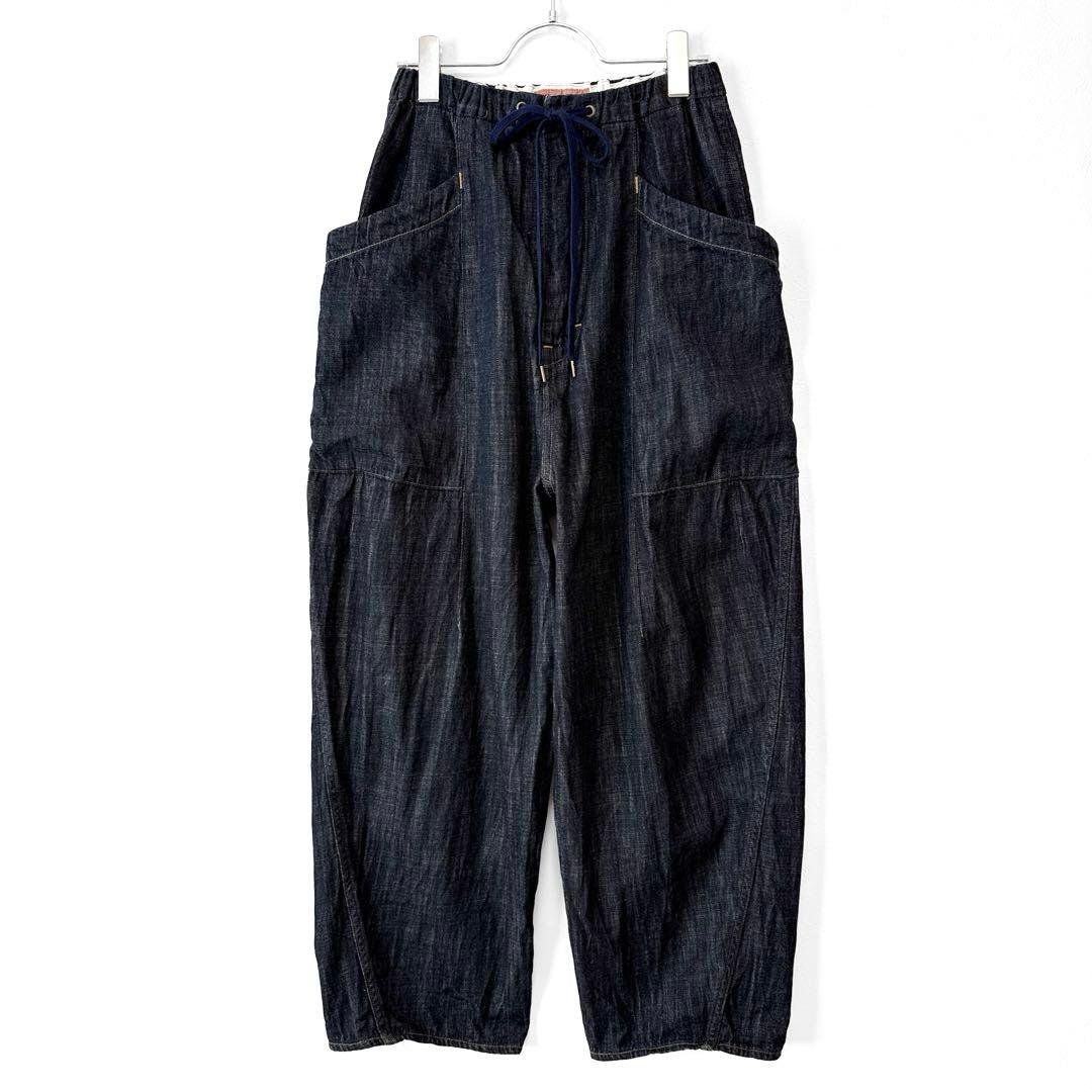 美品 URCH RNA バルーンバナナデニムパンツ ヴィンテージ加工 ゆったり