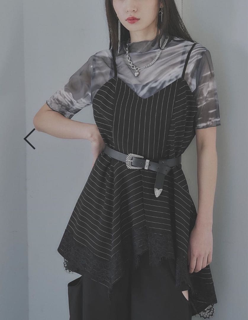 【新品•タグ付】HARE レースドッキングキャミビスチェ ブラック 黒 •完売品