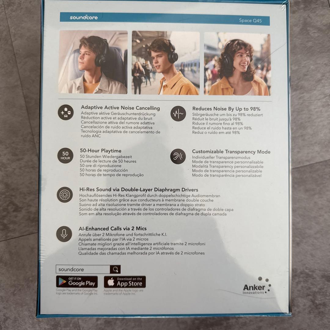 Soundcore SPACE Q45 ワイヤレスヘッドホン ブラック