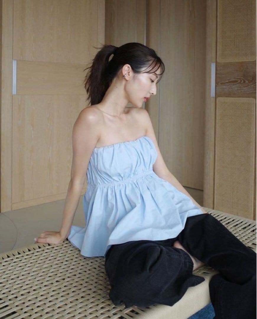 【シールームリン】ウエストShapeパッドinベアトップ ホワイト M