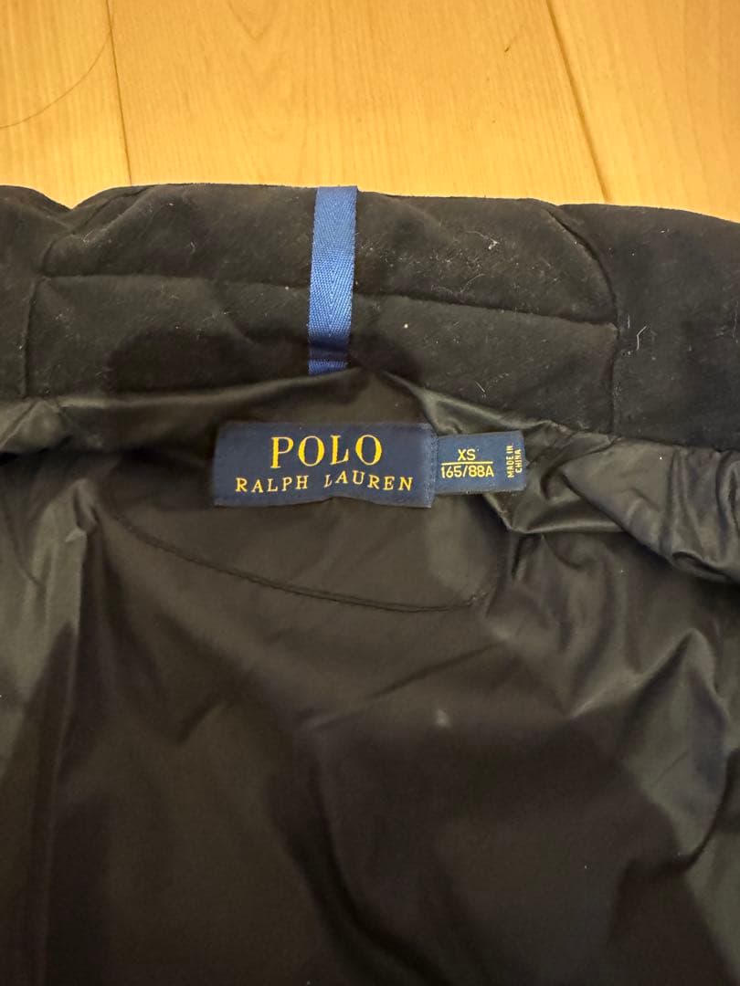 値下美品ラルフローレンビッグポニー ダウンジャケットUSA-XS日本S程フード無