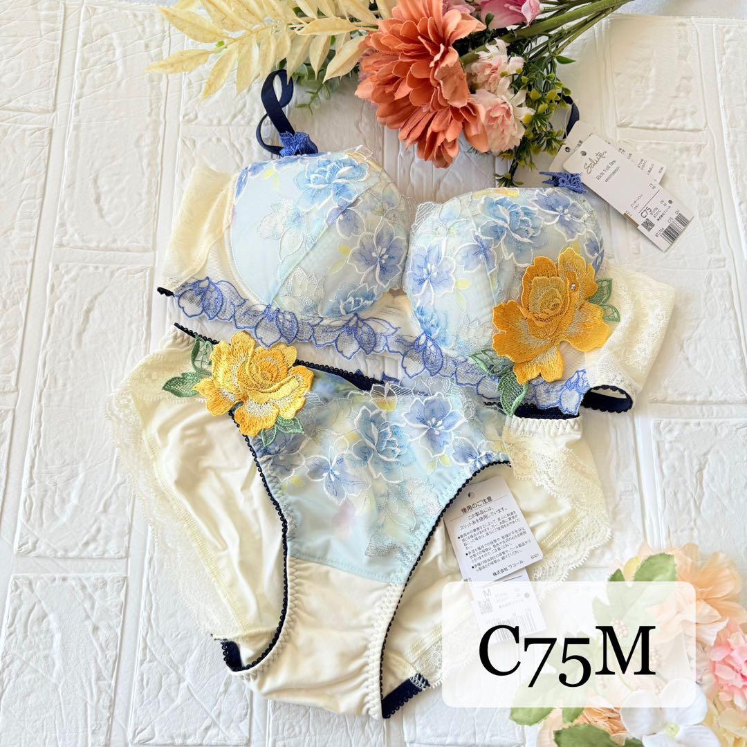 【新品】wacoal サルート 06 ブラ　ショーツセット　C75M OV