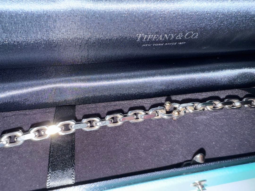 Tiffany メイカーズ ナロー チェーン ブレスレット シルバー