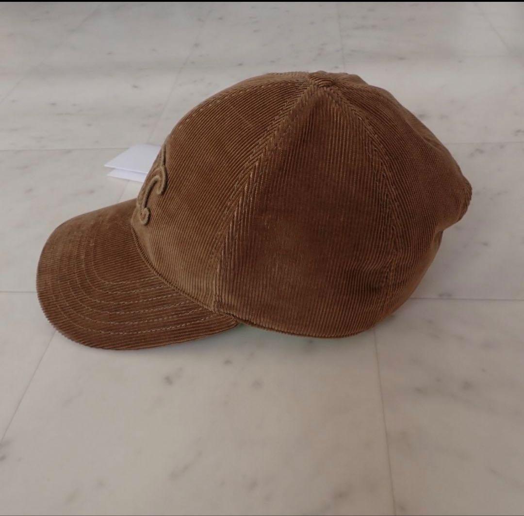 セリーヌ トリオンフコーデュロイ ベースボールキャップ