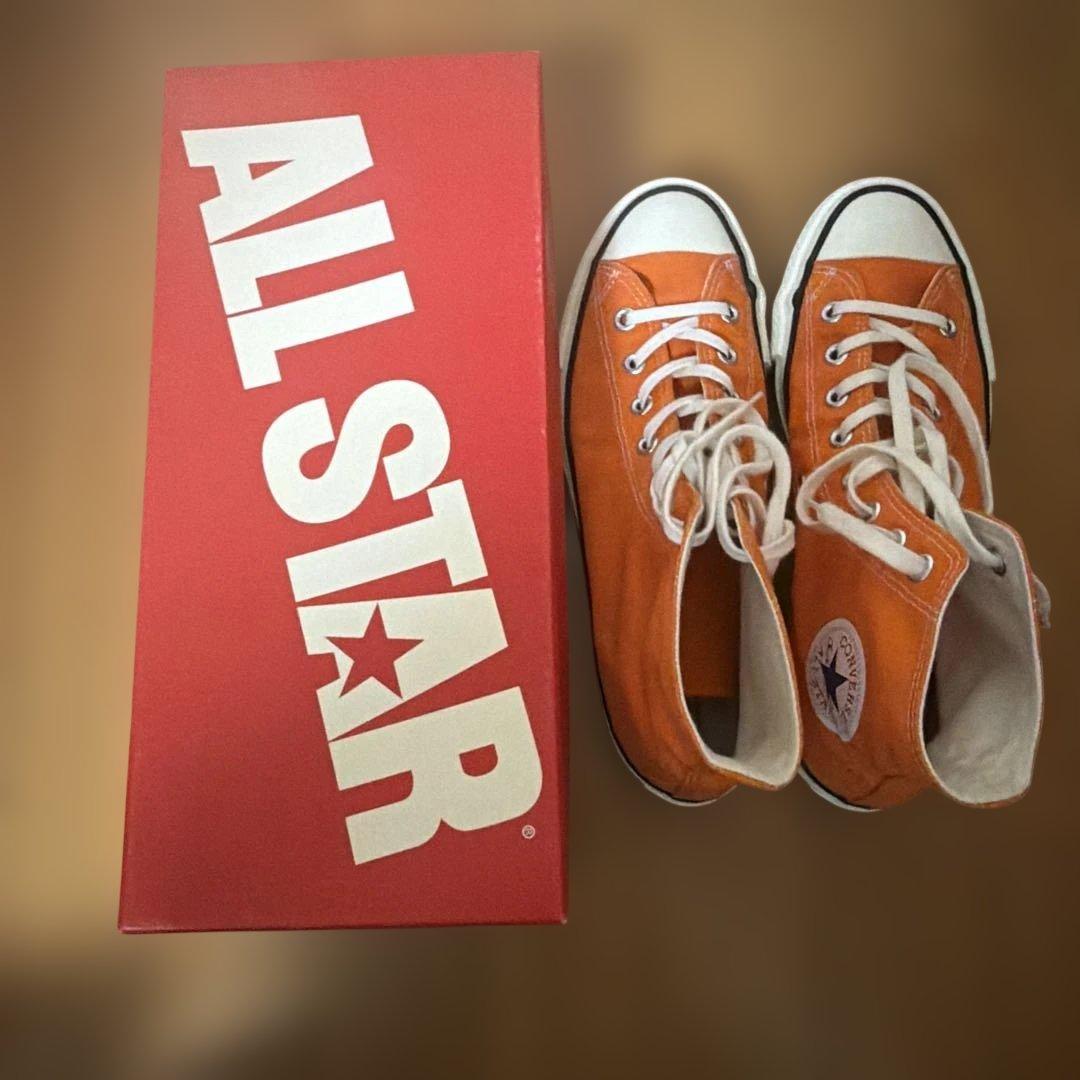 タ*ク様 Converse オレンジ ハイカット オールスター スニーカー
