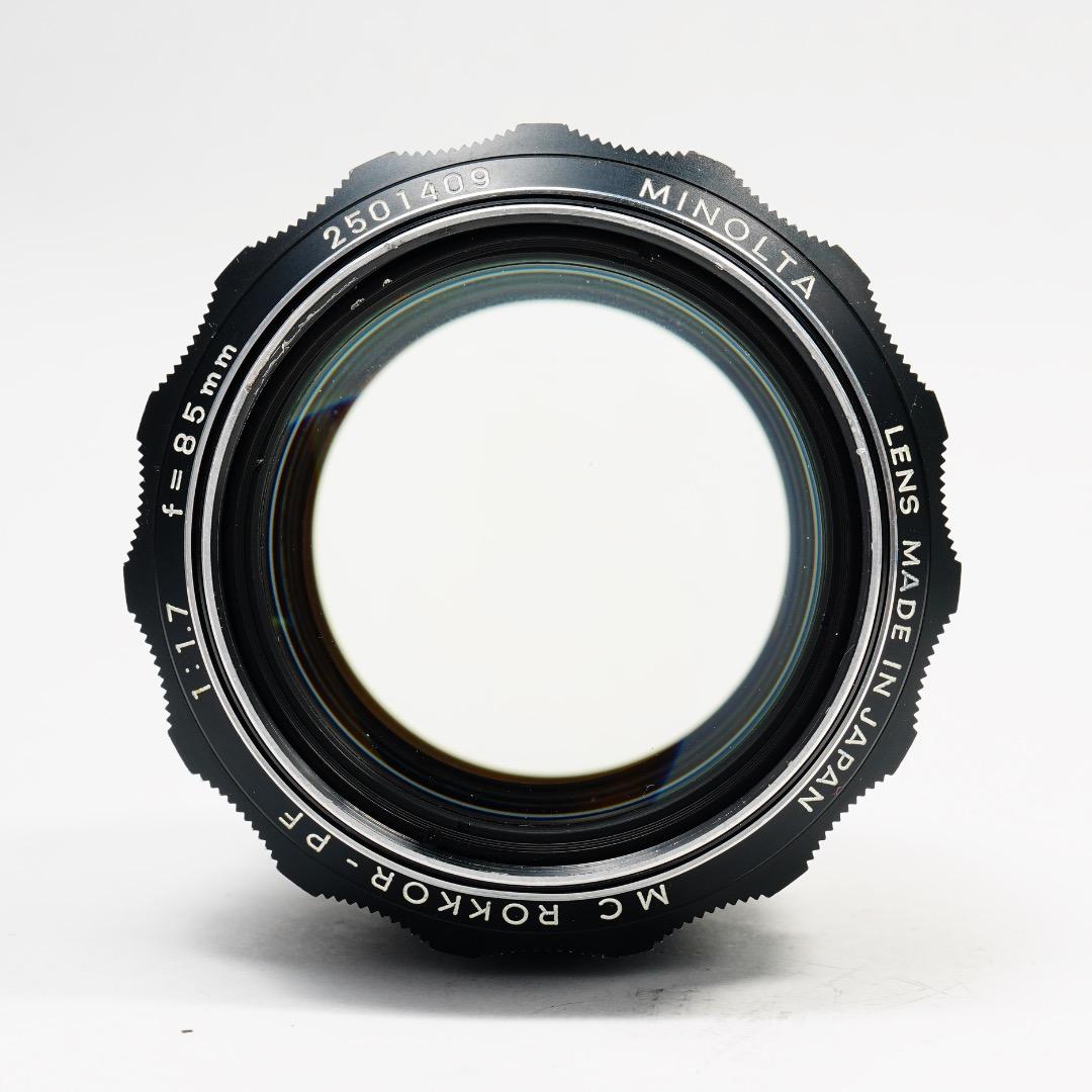 【虹ゴ】ミノルタ MC-ROKKOR PF 85mm F1.7 前 409