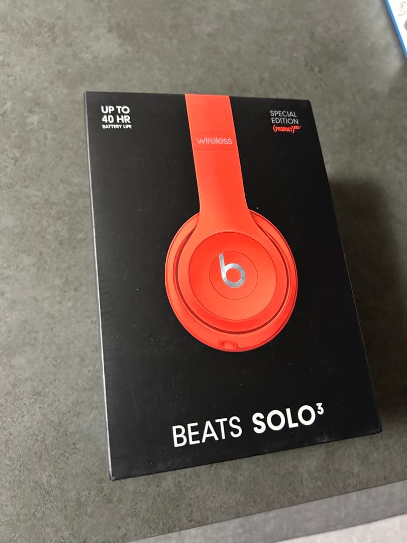 BEATS SOLO3 ワイヤレスヘッドホン レッド