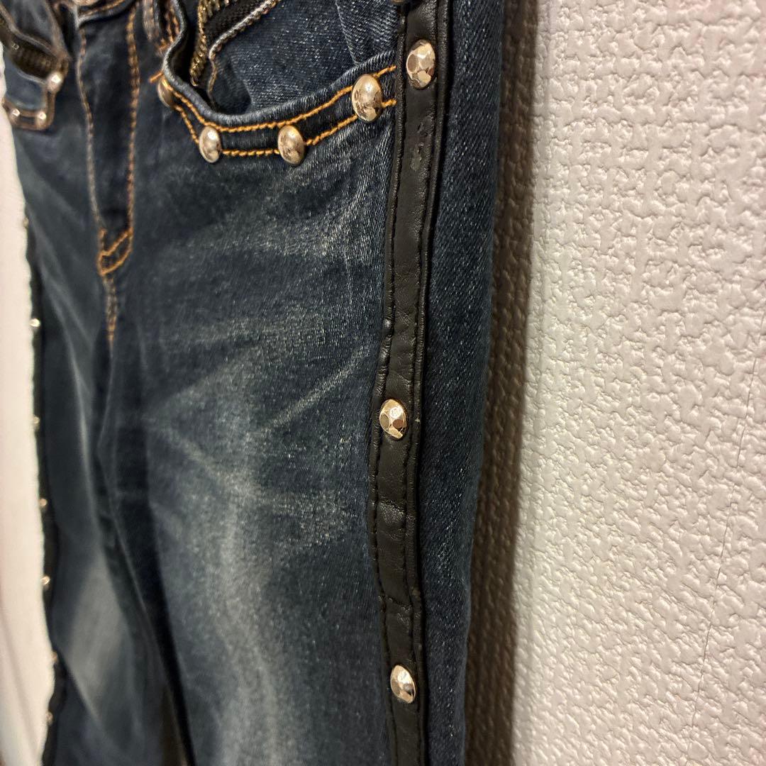 d.i.a. デニム スタッズ レザーライン