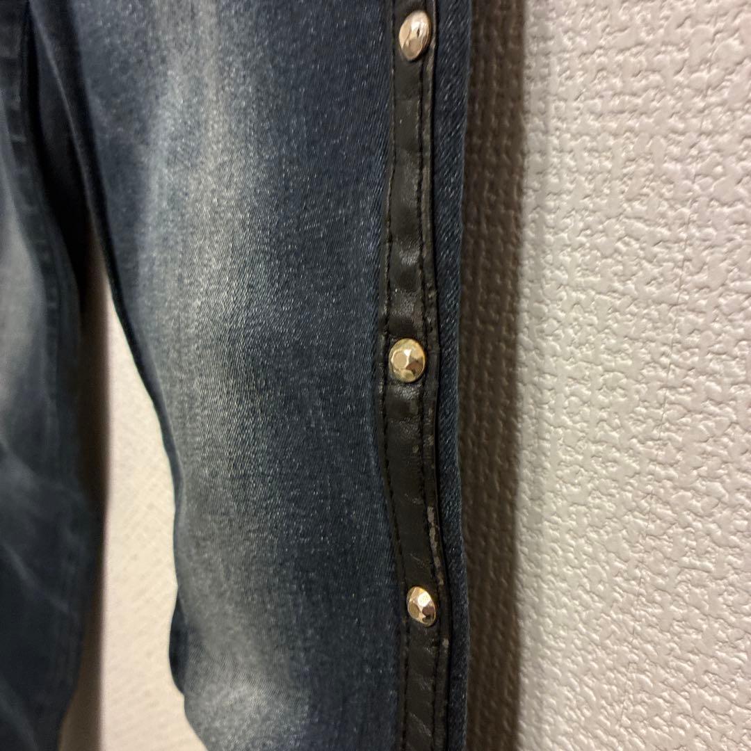 d.i.a. デニム スタッズ レザーライン