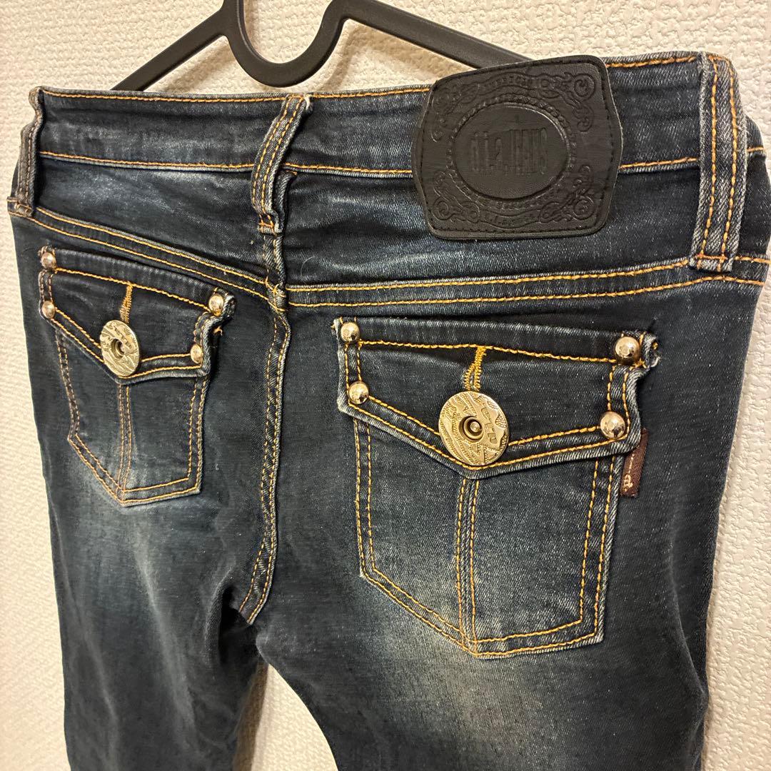 d.i.a. デニム スタッズ レザーライン