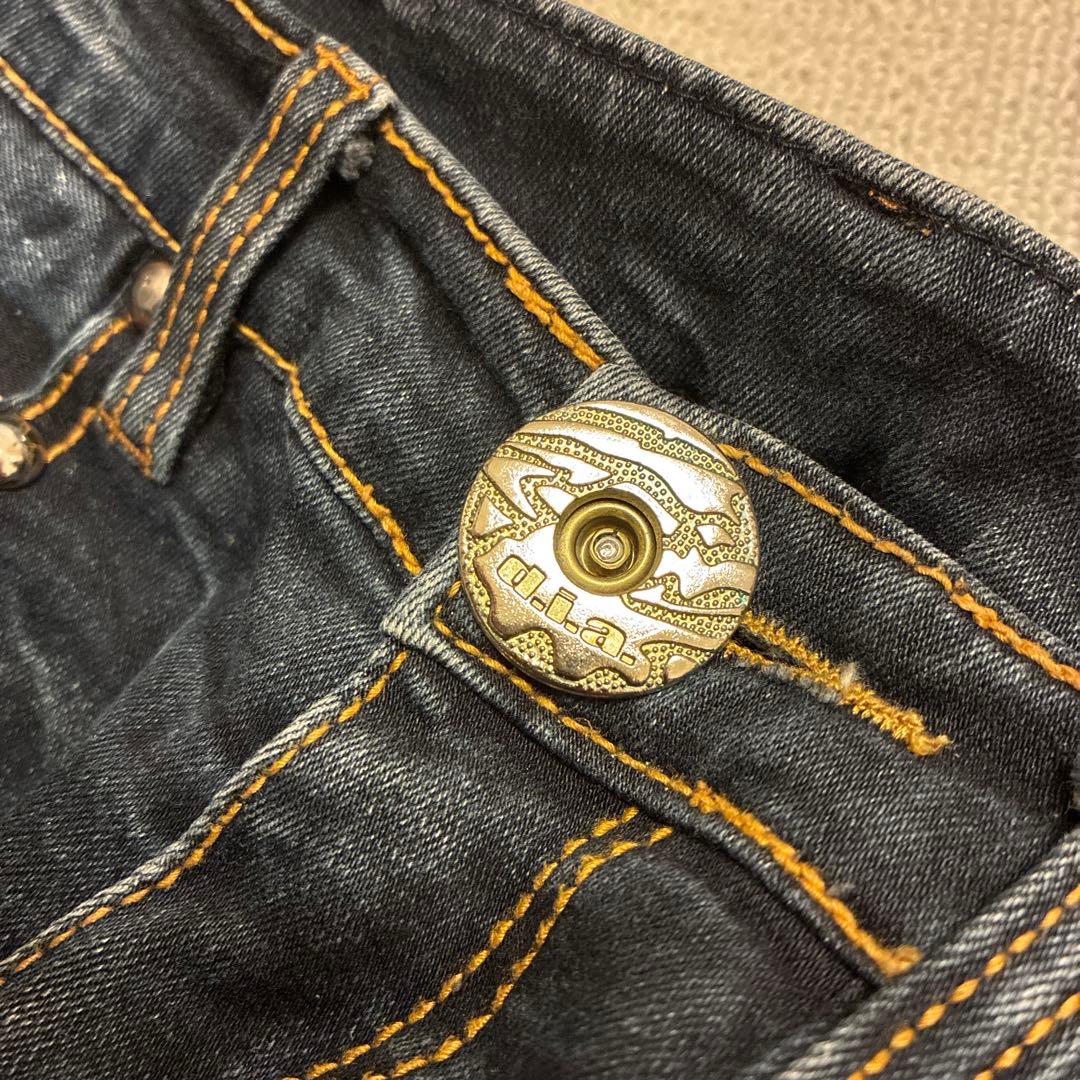 d.i.a. デニム スタッズ レザーライン