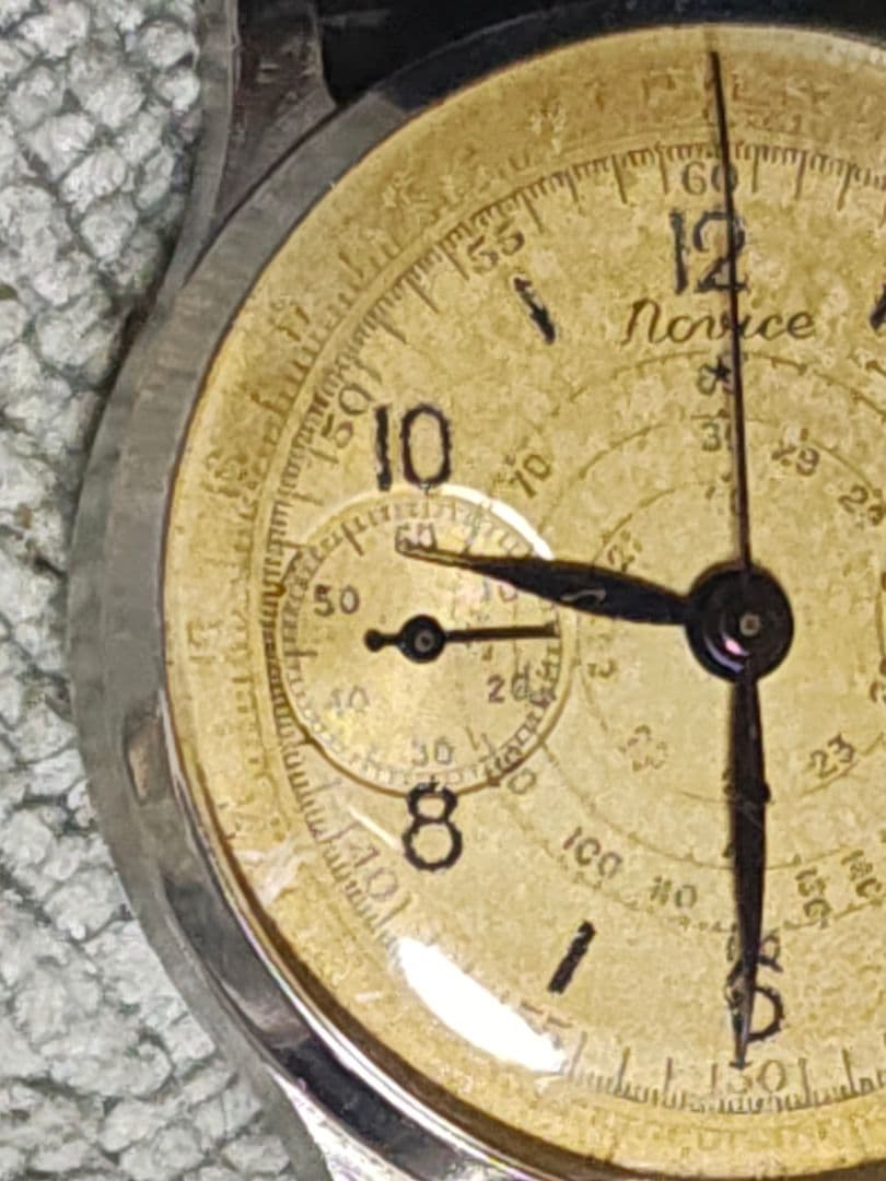 ランデロン　希少コラムホイール式　手巻き クロノグラフ 腕時計