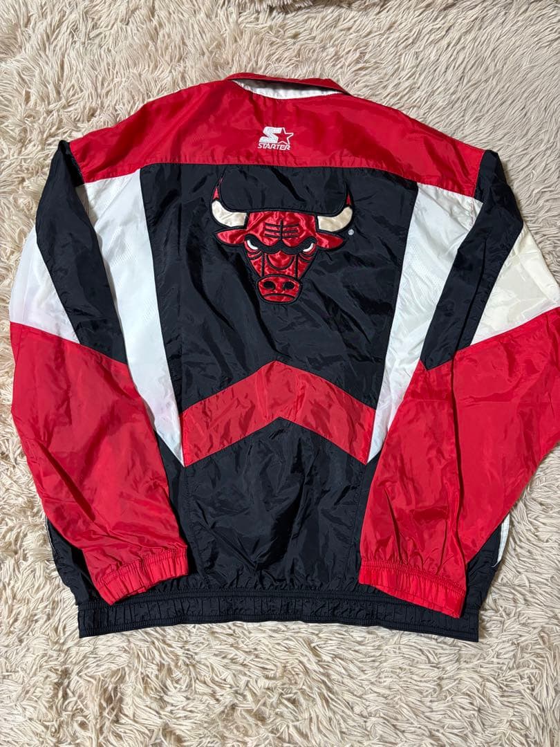 古着 90s starter NBA CHICAGO Bulls 刺繍　ナイロン