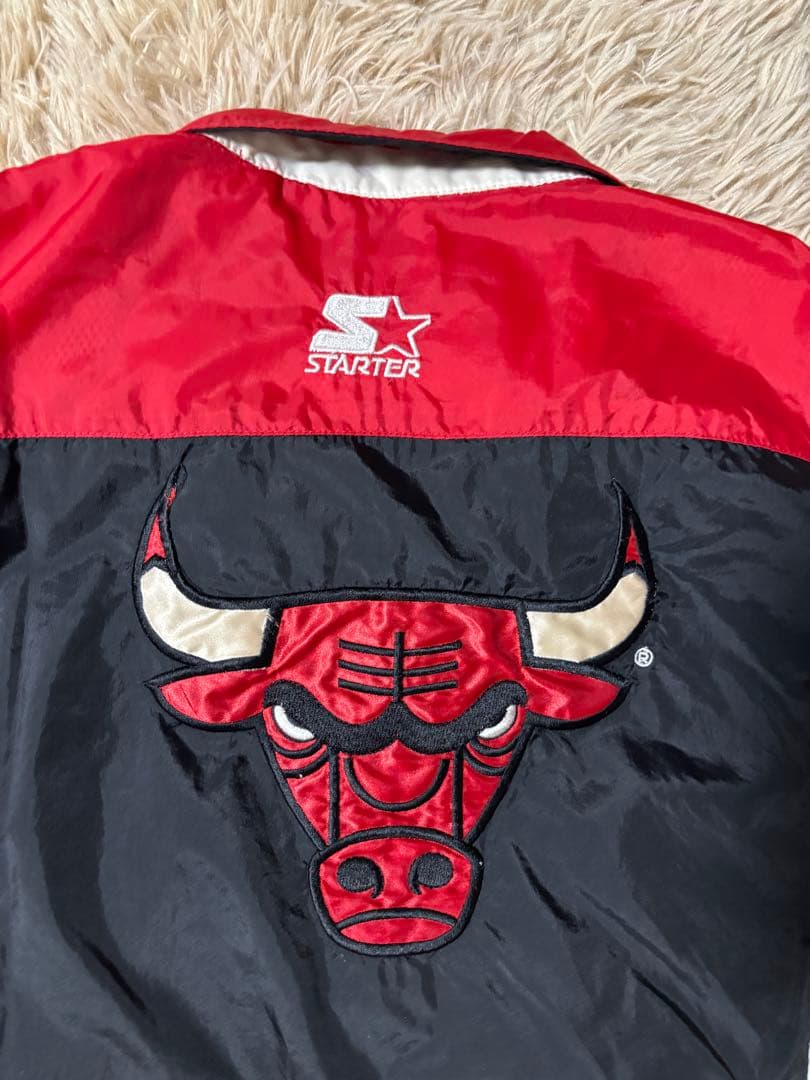 古着 90s starter NBA CHICAGO Bulls 刺繍　ナイロン