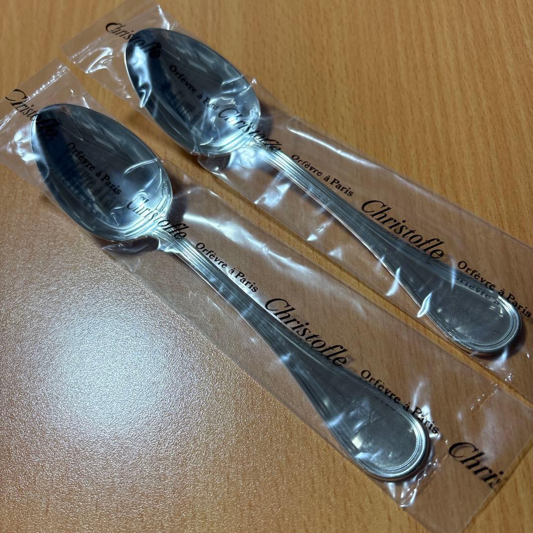 クリストフル　アルビ　デザートスプーン　2本