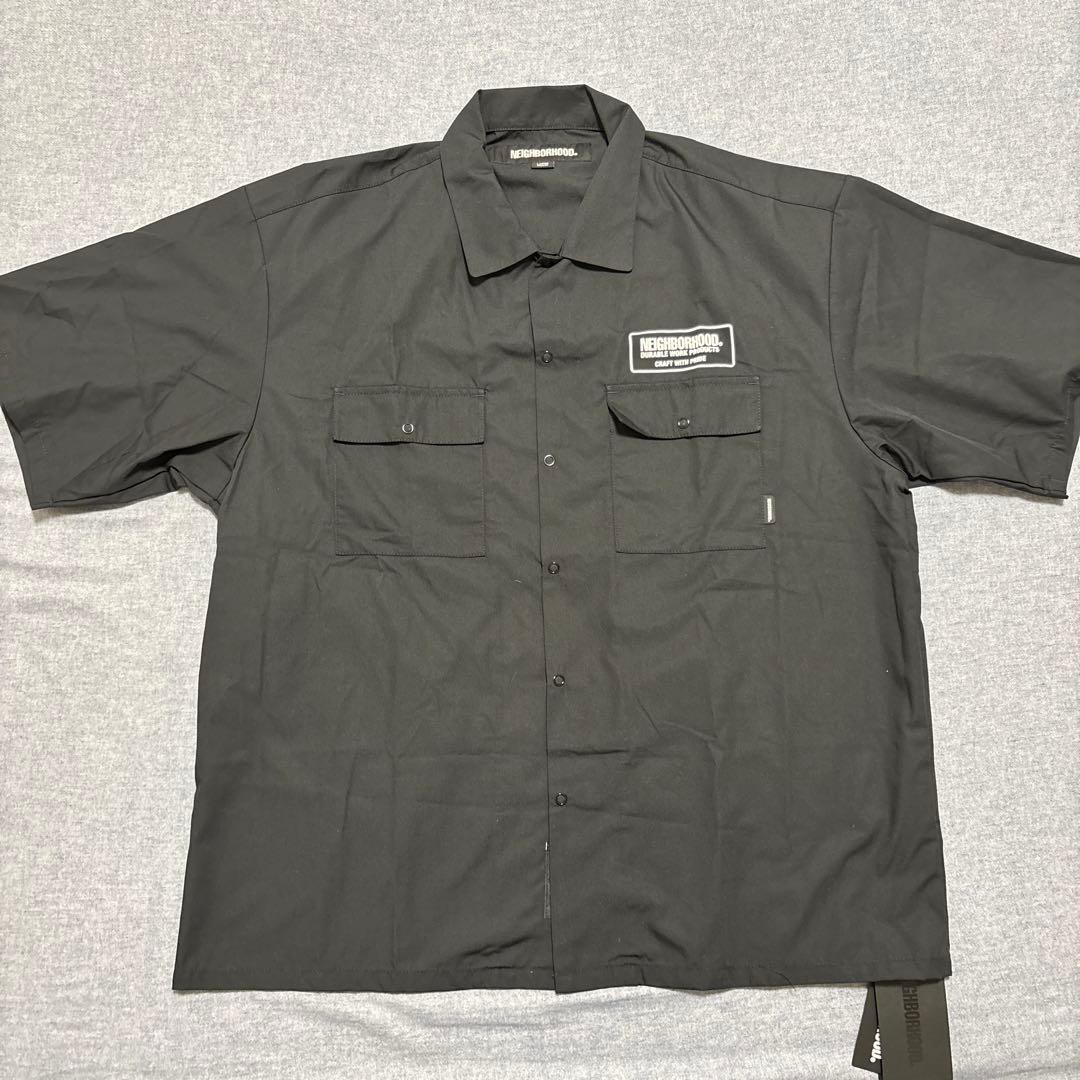 新品NEIGHBORHOOD ブラック 半袖シャツ L