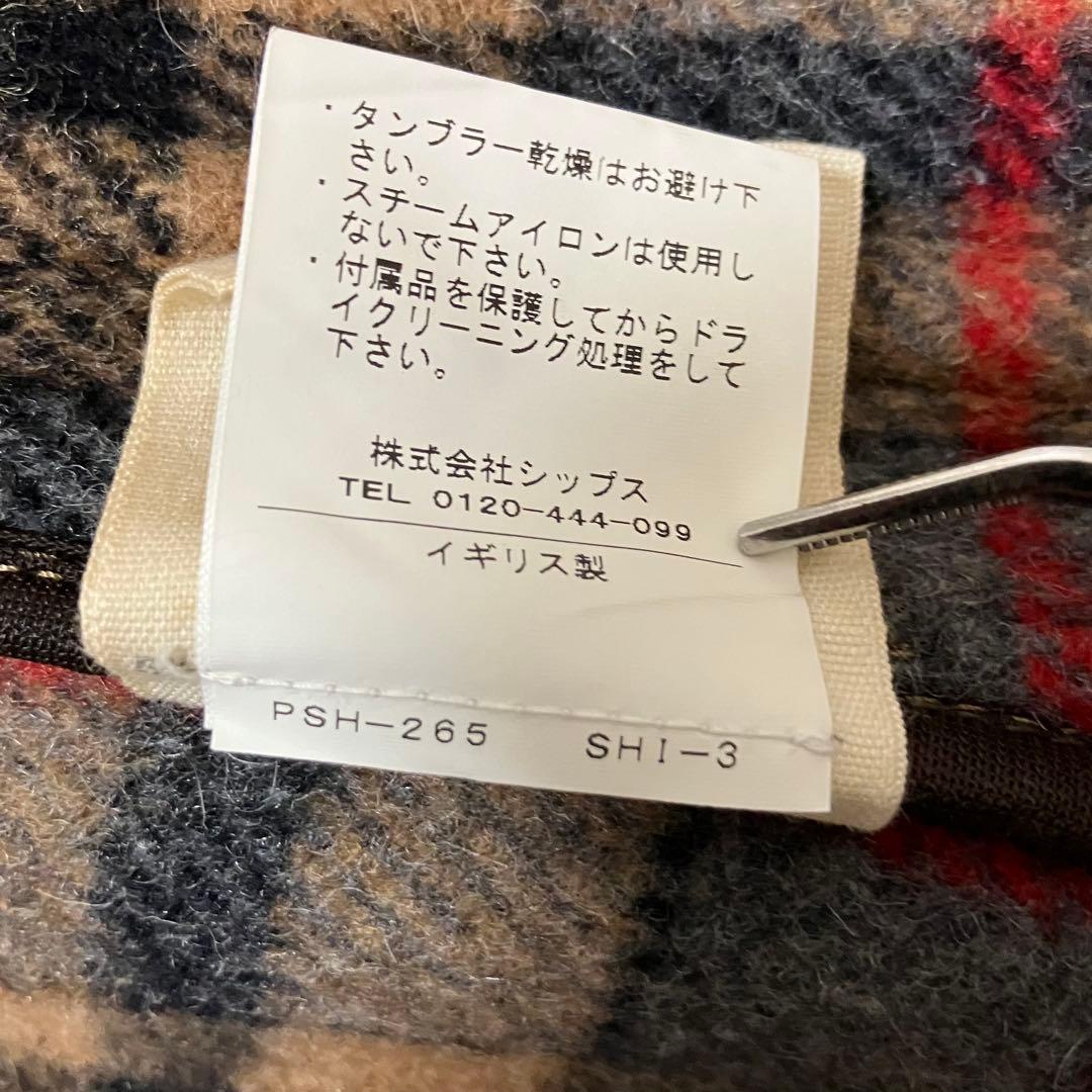 SHIPS ダッフルコート 34 美品 イングランド製 キャメル 上品 シンプル