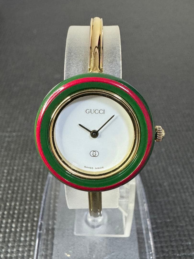 グッチ GUCCI チェンジベゼル 1100-L レディース腕時計